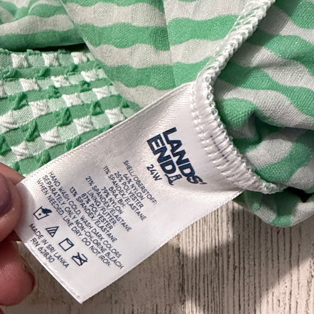 Lands End Swim Top Size 24 W - Picture 6 of 6